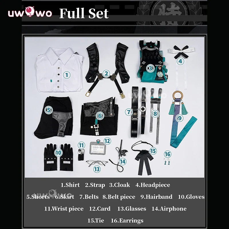 Uwowo Collab Series: Game Zenless Zone Zero ZZZ Tsukishiro Yanagi Cosplay Costume - Image 5