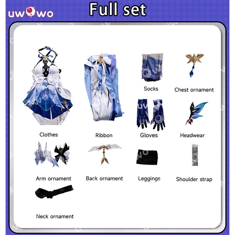 Uwowo Collab Series: Genshin Imapct Skirk Cosplay Costume XS-3XL - Image 5