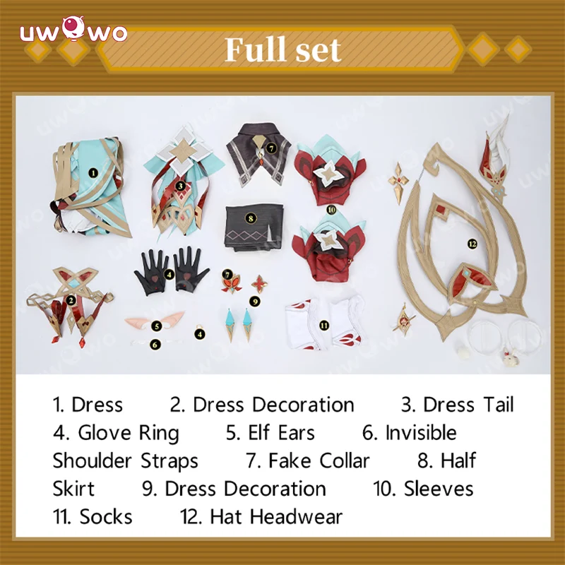 Uwowo Collab Series: Genshin Impact Alice Hexenzirkel Witch Klee's Mother Cosplay Costume XS-2XL - Image 7