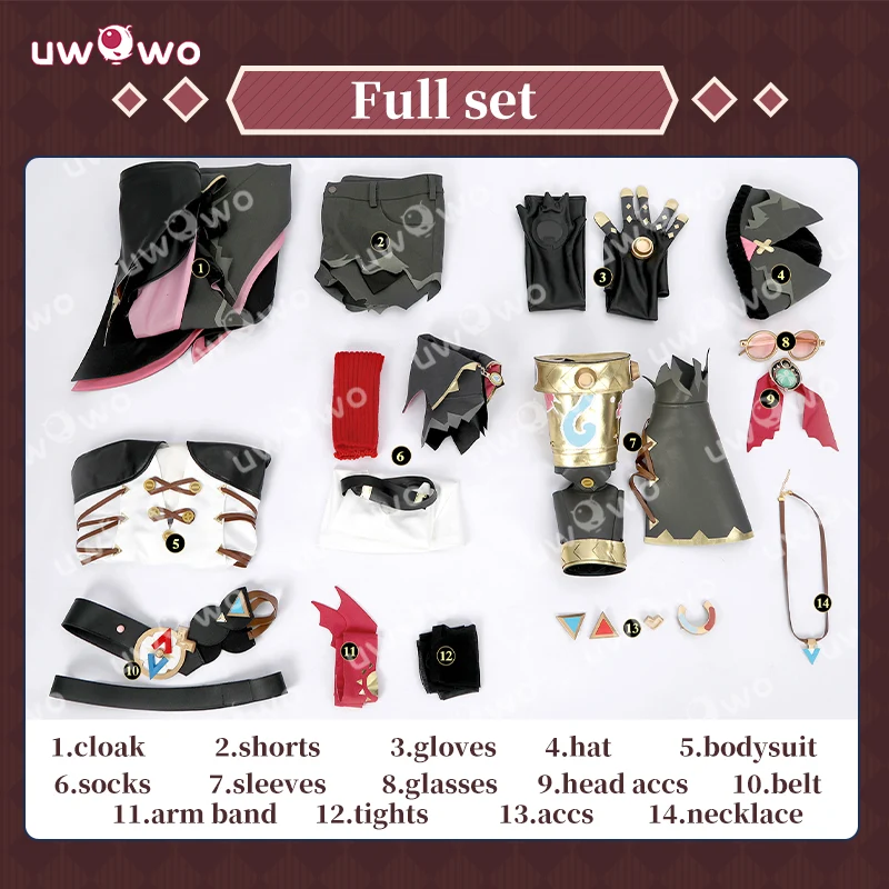 Uwowo Collab Series: Genshin Impact Jahoda Song of the Welkin Moon Cosplay Costume XS-2XL - Image 6