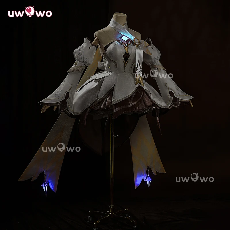 Uwowo Collab Series: Genshin Impact Lumine Traveler Skin As Heaven and Earth Are Made Anew Cosplay Cosutme XS-2XL - Image 2