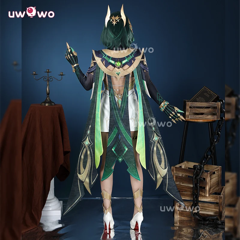 Uwowo Collab Series: Genshin Impact Nefer Nod-Krai Song of the Welkin Moon Cosplay Costume XS-2XL - Image 3