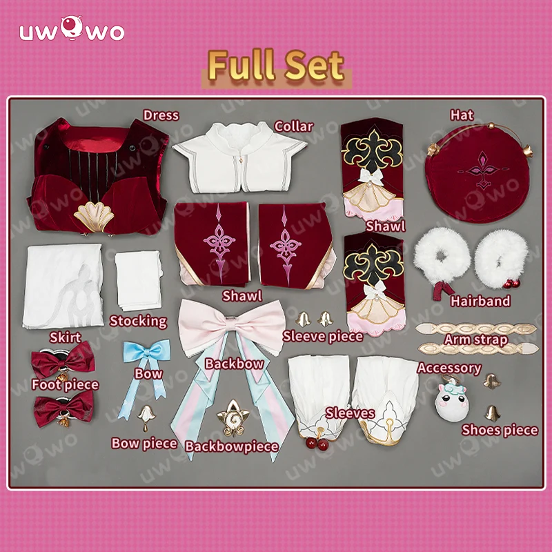 Uwowo Collab Series: Honkai Star Rail Hyacine Cosplay Costume S-XL - Image 4
