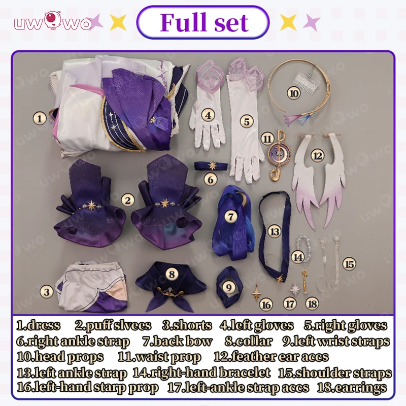 Uwowo Collab Series: Honkai Star Rail Robin Singer Penacony Cosplay Costume - Image 4