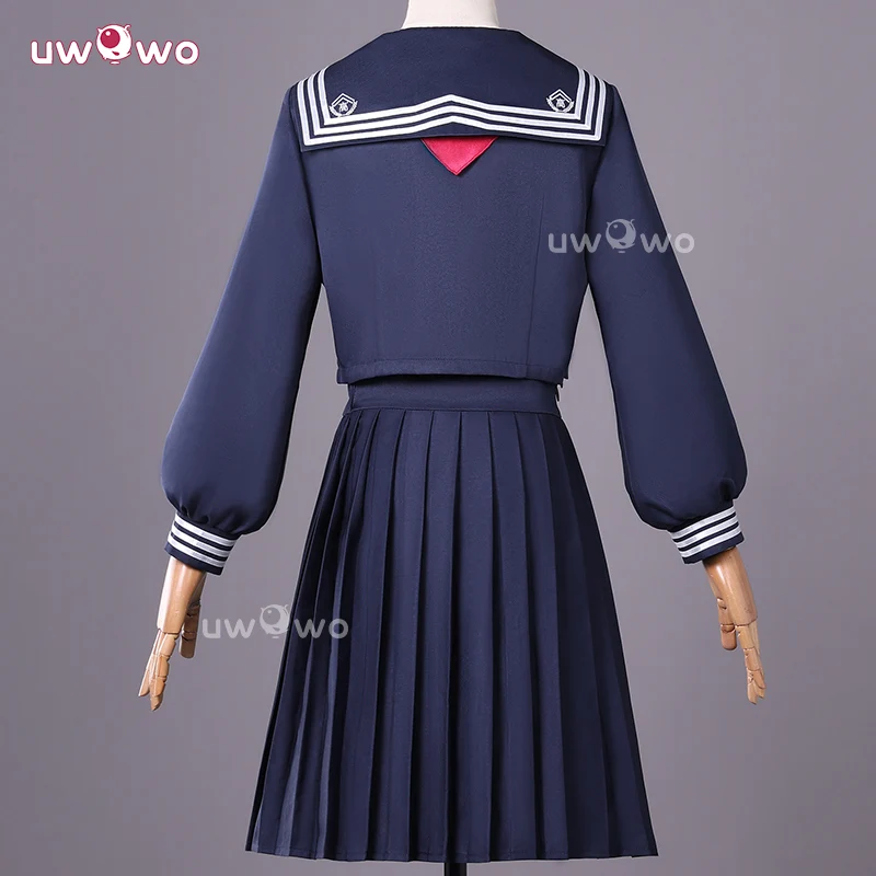 Uwowo Collab Series: Horror Game Fog Town Teen Girl Blue Sailor School Uniform Cosplay Costume XS-3XL - Image 3