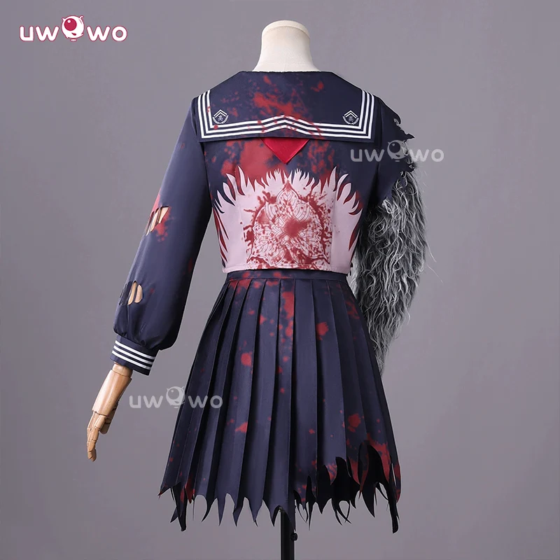 Uwowo Collab Series: Horror Game Fog Town Teen Girl Fox Form School Uniform Cosplay Costume XS-3XL - Image 3