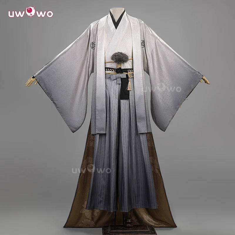 Uwowo Collab Series: Horror Game Fox Man Mask Kimono Cosplay Costume XS-3XL