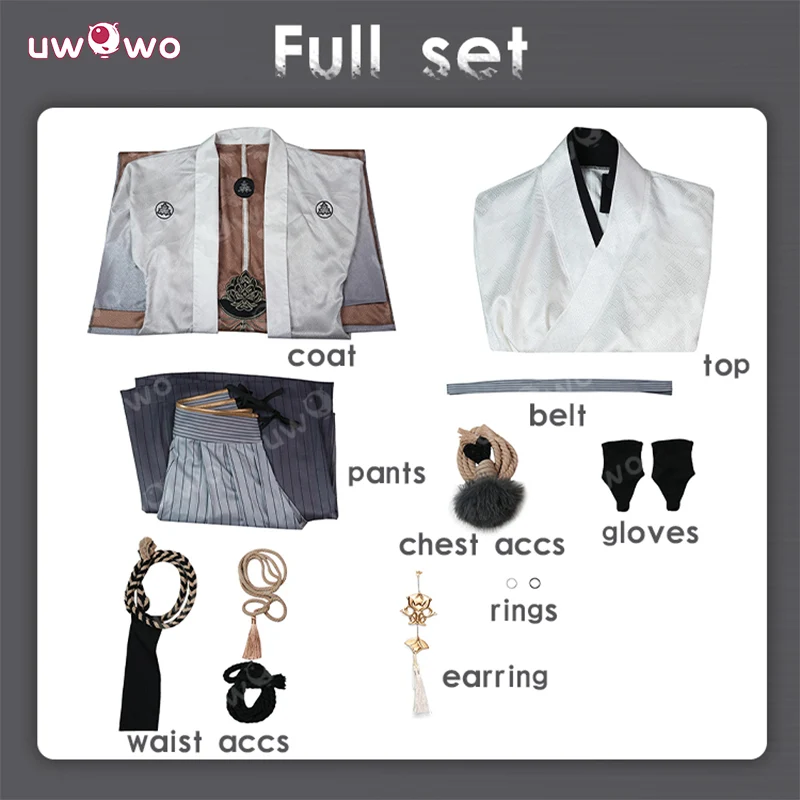 Uwowo Collab Series: Horror Game Fox Man Mask Kimono Cosplay Costume XS-3XL - Image 5
