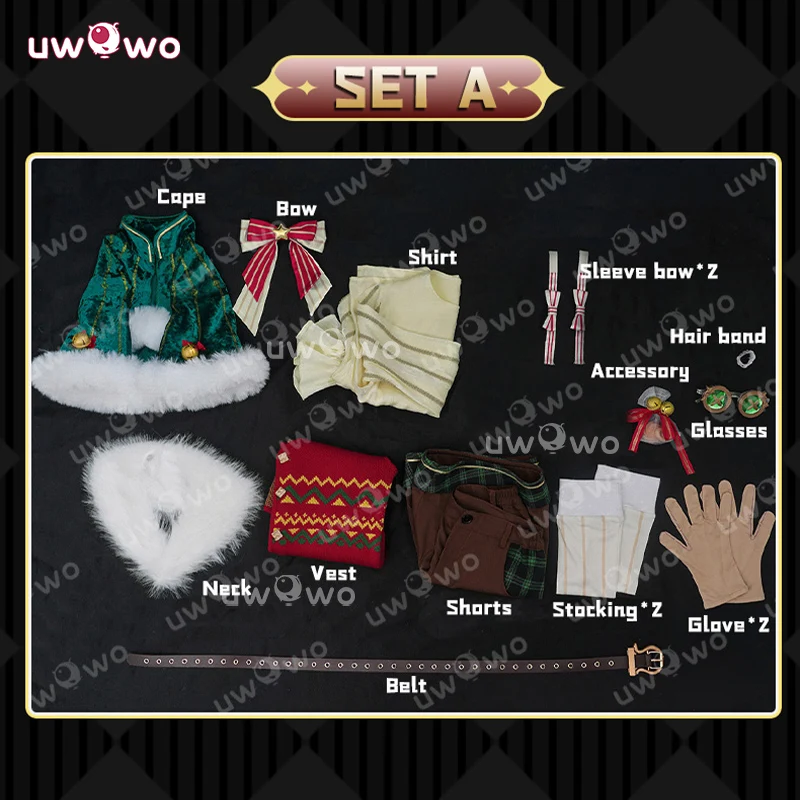 Uwowo Collab Series: IdentityV Cozy Eve Painter Edgar Valden Christmas Cosplay Costume - Image 6