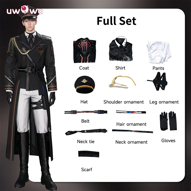 Uwowo Collab Series: Love and Deepspace Caleb Farspace Colonel Cosplay Costume - Image 6