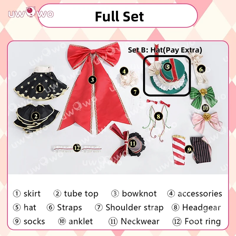 Uwowo Collab Series:Love Live! Nico Yazawa Christmas Cosplay Costume - Image 6