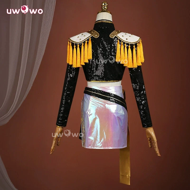 Uwowo Collab Series: Mira GOLDEN Performance Black Suit Cosplay Costume XS-3XL - Image 3