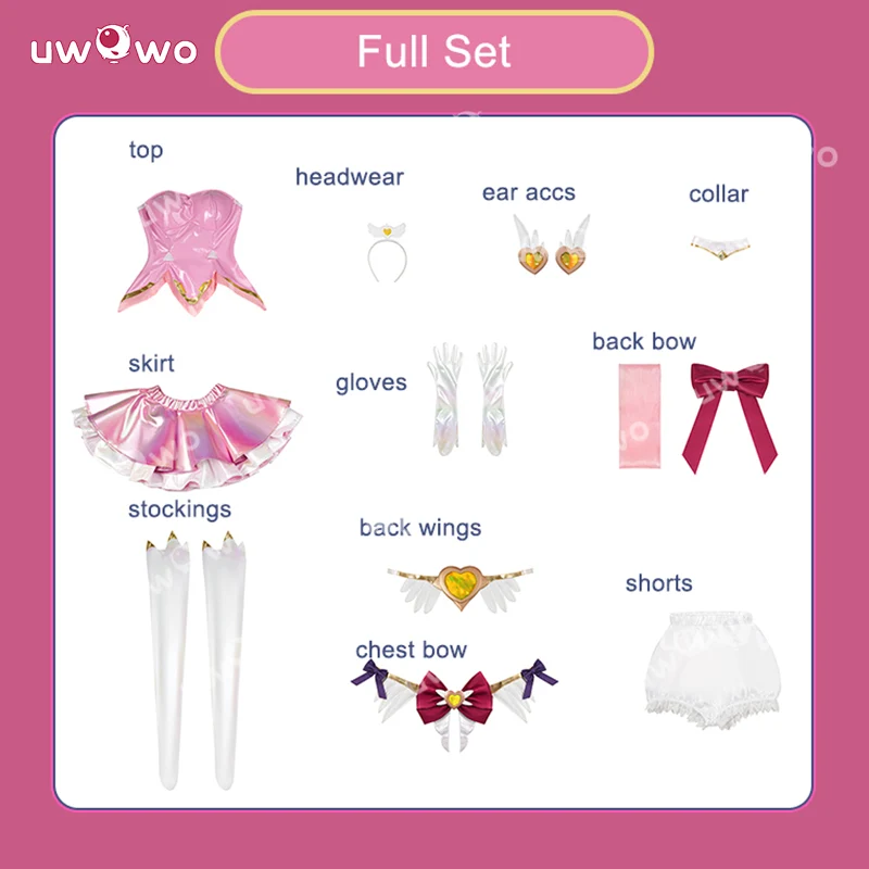 Uwowo Collab Series: Overwatch 2 Juno DokiWatch Magical Girls Leather ver. Cosplay Costume XS-2XL - Image 6