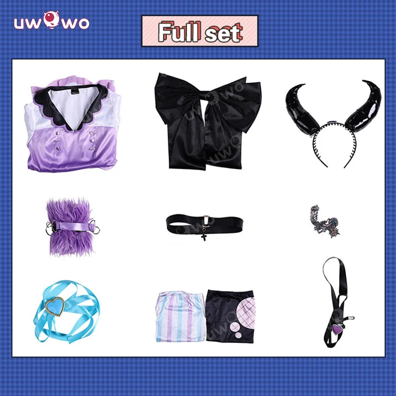 Uwowo Collab Series: Poison Denpa Girl☆Purple Lollipop Anime Needy Girl Overdose Cosplay Costume XS-3XL - Image 5