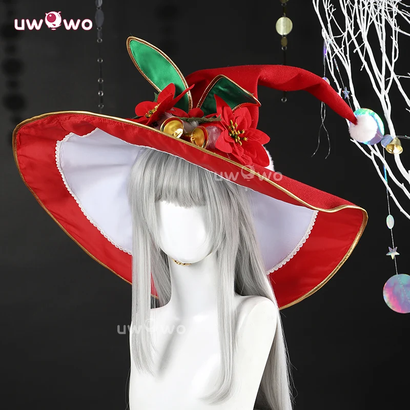 Uwowo Collab Series: Re: Zero Emilia Christmas Ver. Cosplay Costume XS-2XL - Image 4