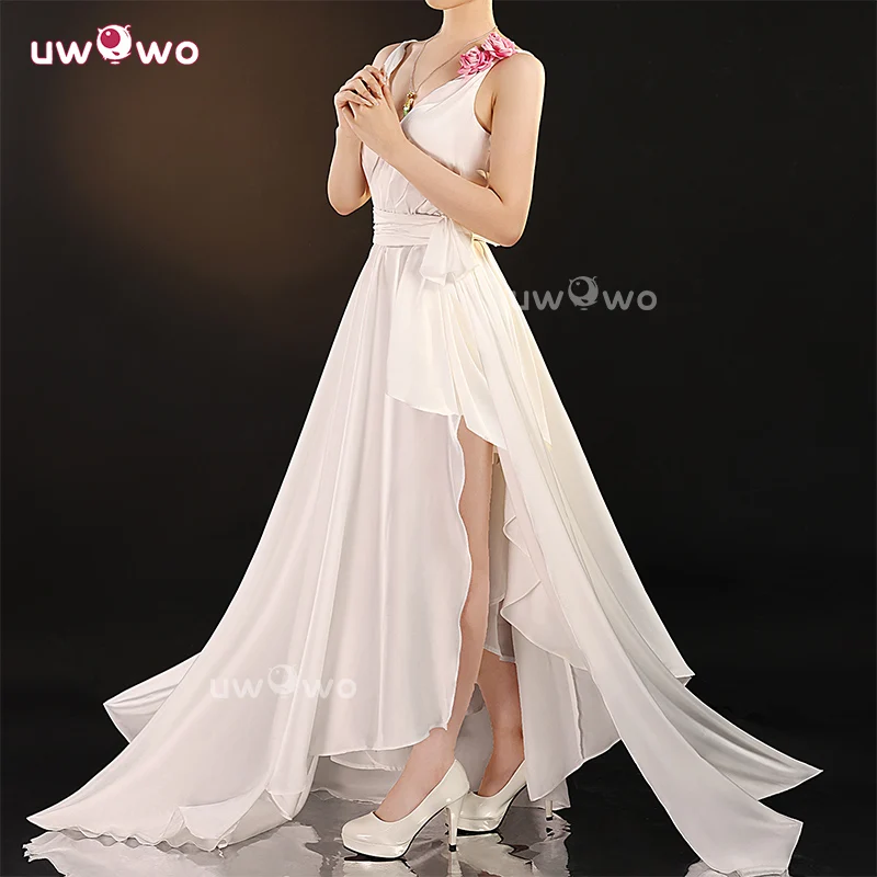 Uwowo Collab Series: Re: Zero Rem Emilia TCG Wedding Dress Cosplay Costume S-3XL - Image 4