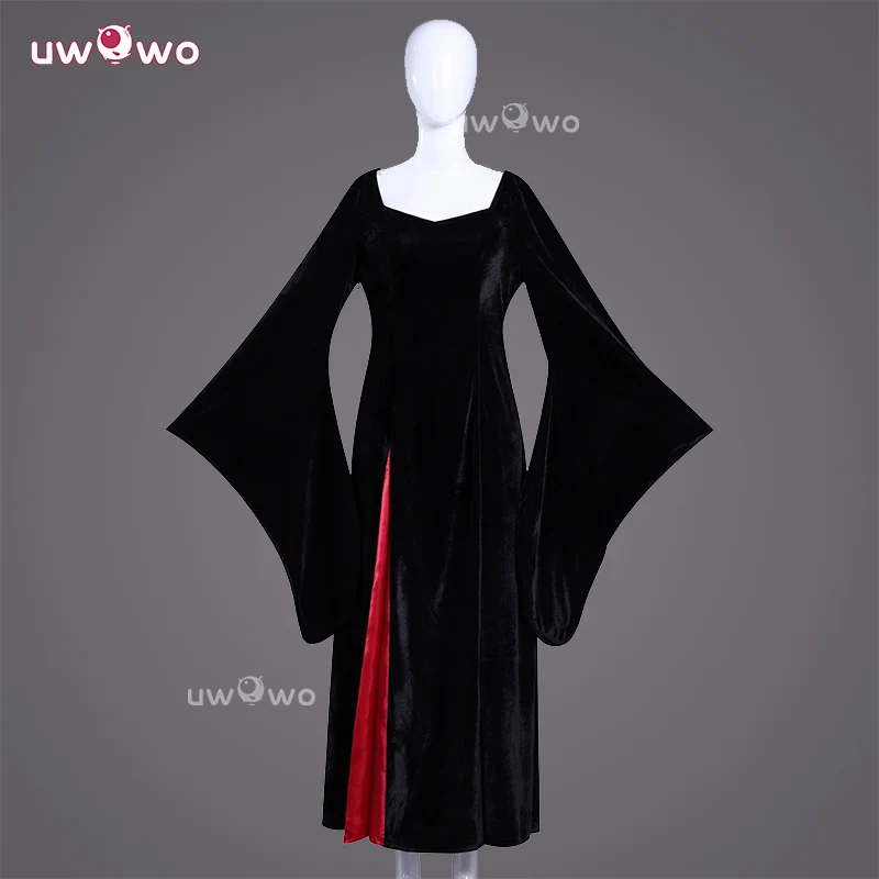Uwowo Collab Series: Wednesday Season 2 Mother Morticia Addams Halloween Cosplay Costume XS-3XL - Image 3