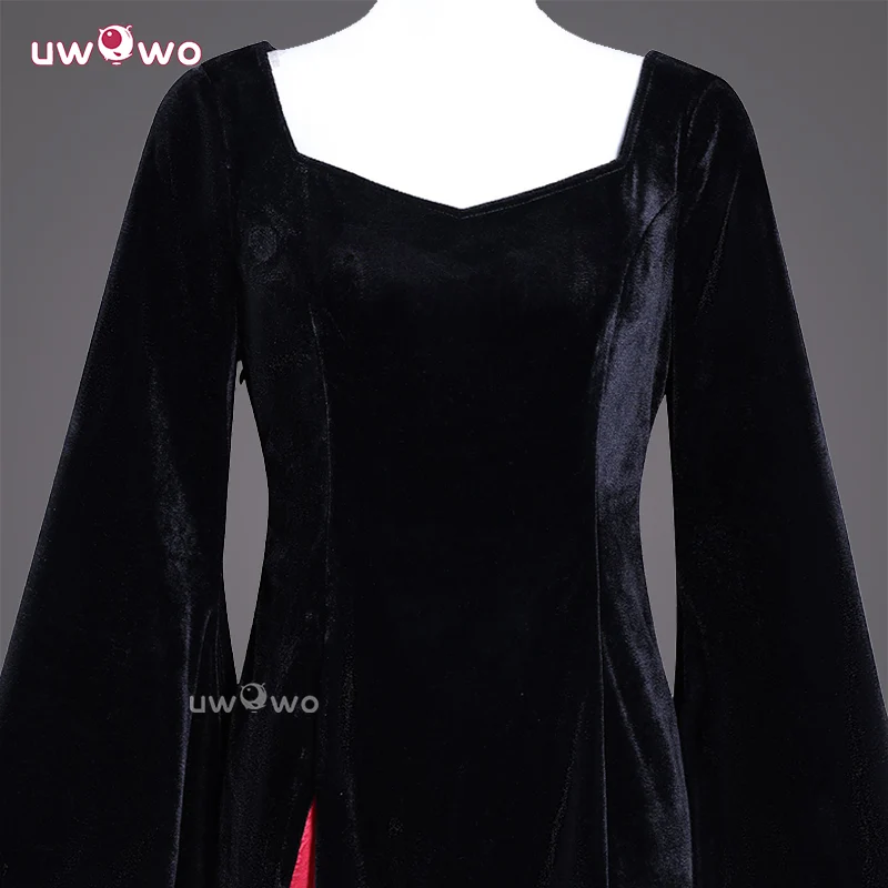 Uwowo Collab Series: Wednesday Season 2 Mother Morticia Addams Halloween Cosplay Costume XS-3XL - Image 4