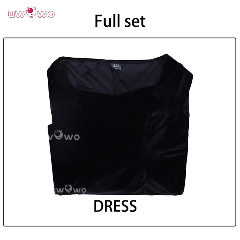 Uwowo Collab Series: Wednesday Season 2 Mother Morticia Addams Halloween Cosplay Costume XS-3XL - Image 5