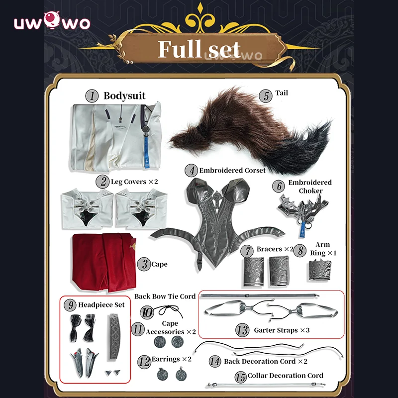 Uwowo Collab Series: Wuthering Waves Lupa Cosplay Costume S-2XL - Image 6