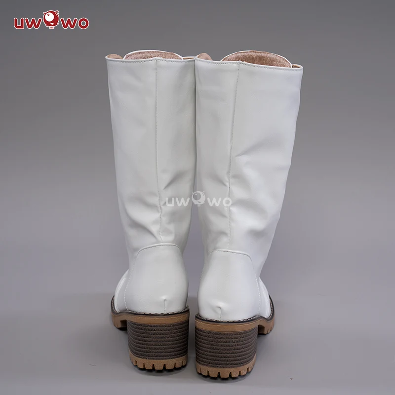 Uwowo Cosplay Shoes Tsuyuri Kanawo Costume Shoes White Boots - Image 4