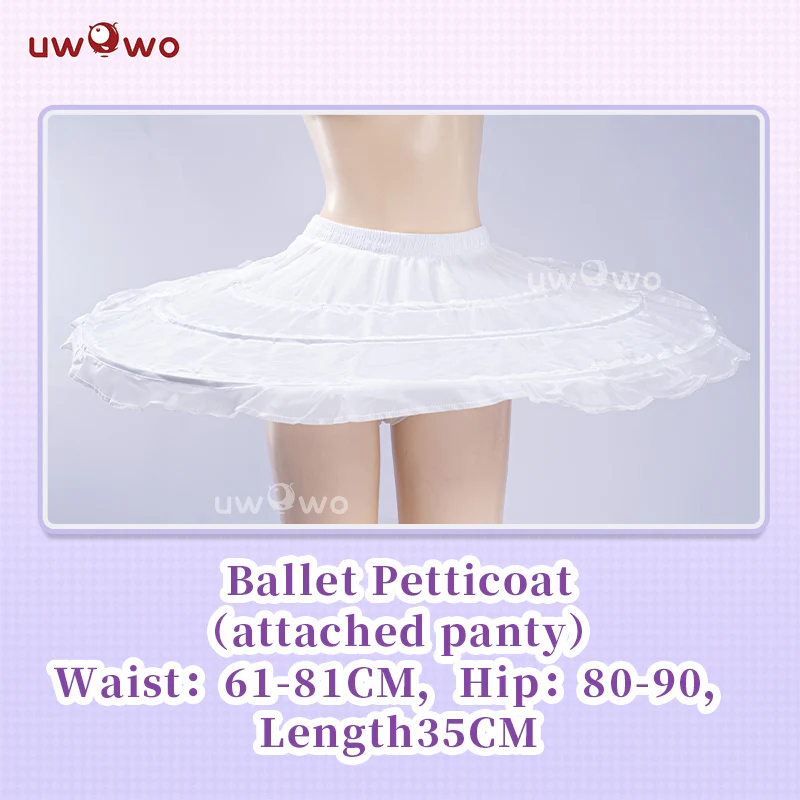 JUL PRESALE Uwowo Genshin Impact Columbina Ballet Fanart White Swan Cosplay Costume - Image 8