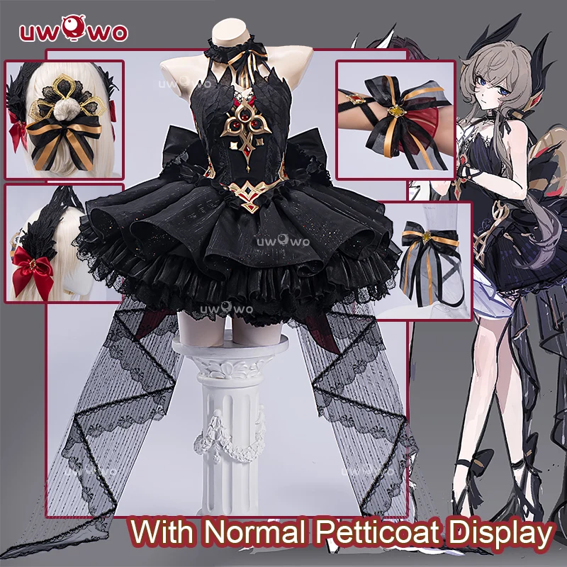 JUL PRESALE Uwowo Genshin Impact Sandrone Ballet Fanart Black Swan Cosplay Costume