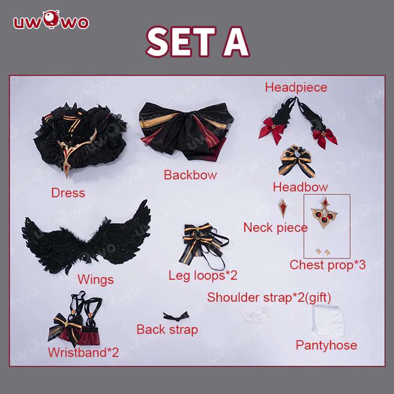 JUL PRESALE Uwowo Genshin Impact Sandrone Ballet Fanart Black Swan Cosplay Costume - Image 6