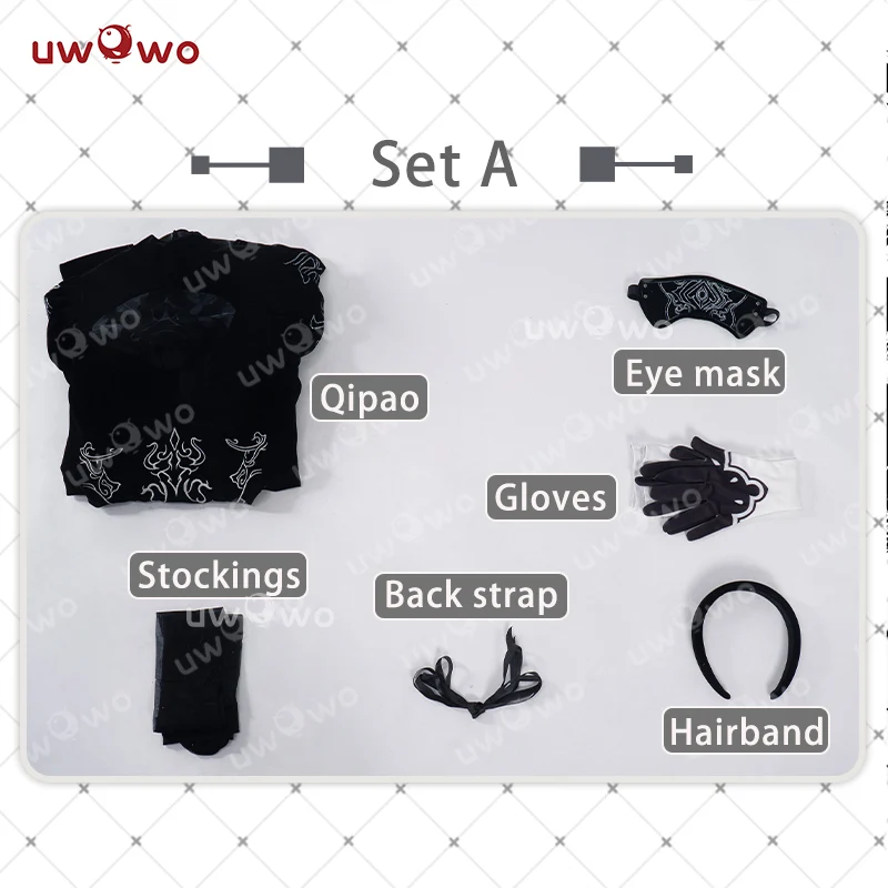 APR PRESALE Uwowo Nier: Automata 2B Redesign Cheongsam Fanart Cosplay Costume - Image 7