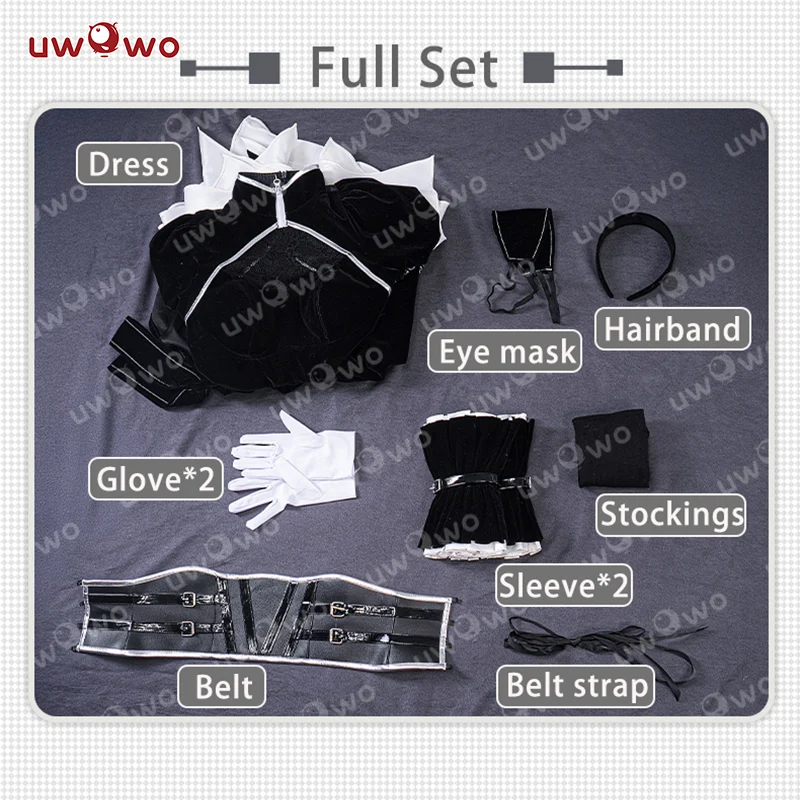 INSTOCK Uwowo NieR:Automata A2 Past Number Two YoRHa: Pearl Harbor Descent Record Cosplay Costume - Image 8