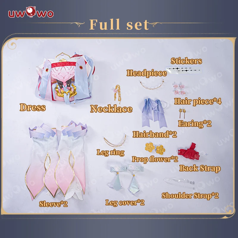 [Last Batch] INSTOCK-Uwowo Game Wuthering Waves Jinhsi Peach Blossom Cosplay Costume - Image 6