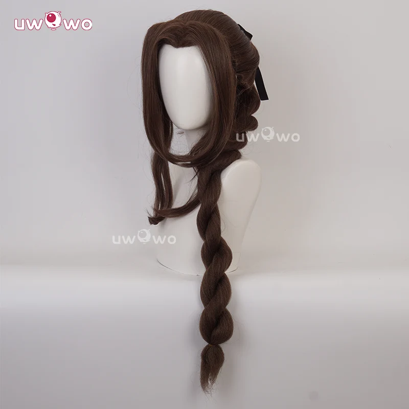 Uwowo Final Fantasy 7 FF7 Remake Aerith Cosplay Wig - Image 2