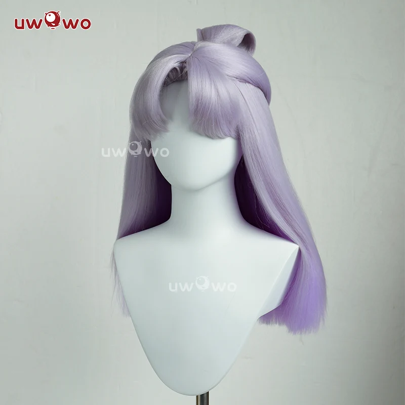 Uwowo Game Blossom Cosplay Wig Long Purple Hair - Image 3