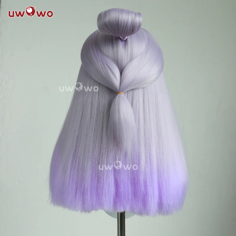 Uwowo Game Blossom Cosplay Wig Long Purple Hair - Image 4