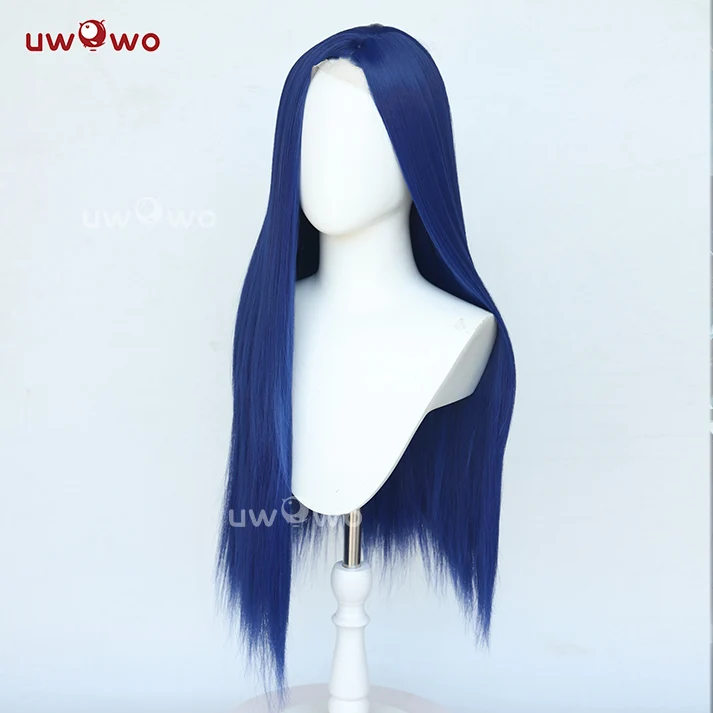 Uwowo Game Cosplay Wig Long Purple And Blue Hair - Image 5