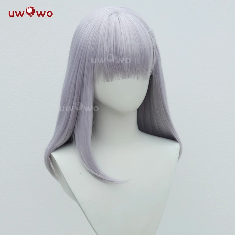 Uwowo Game Fate/Grand Order Assassin Kama Stage 2 Cosplay Wig Long Light Purple Hair - Image 3