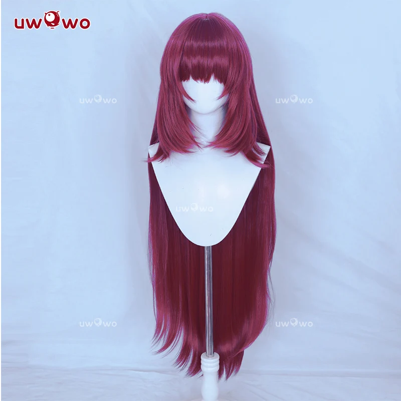 Uwowo Game Fate/Grand Order Assassin Kama Stage 2 Cosplay Wig Long Wine Hair - Image 2