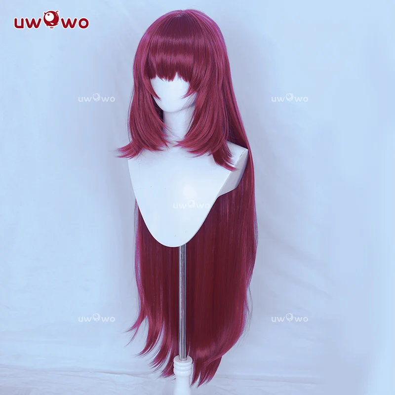 Uwowo Game Fate/Grand Order Assassin Kama Stage 2 Cosplay Wig Long Wine Hair - Image 5