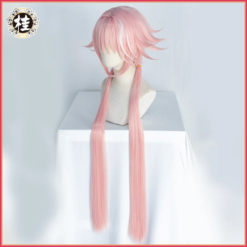 Uwowo Game Fate Grand Order/FGO Astolfo Cosplay Wig 100cm Long Twin Tail Pink Hair - Image 3