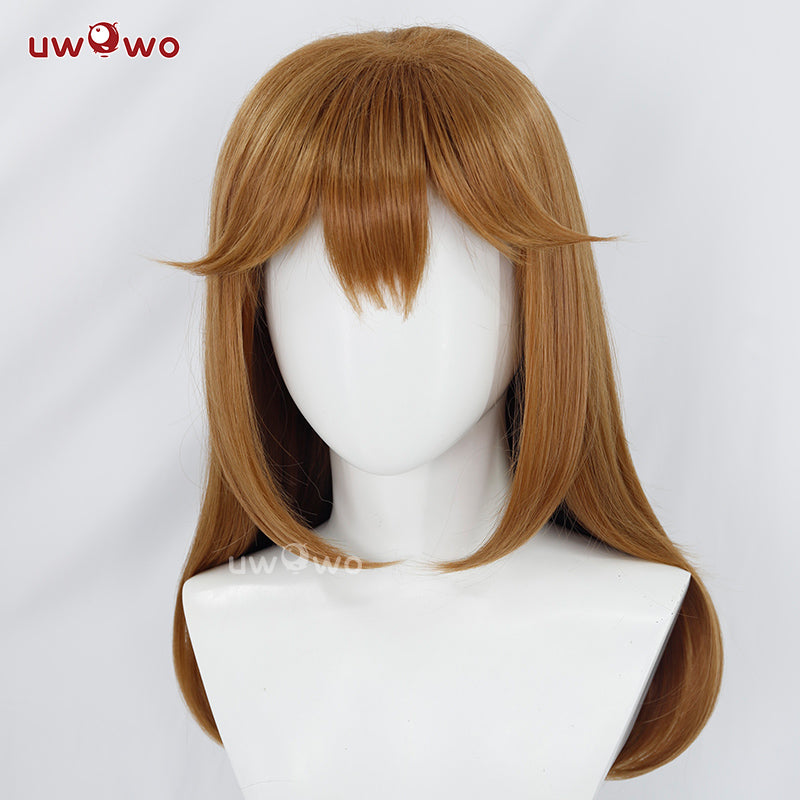 Uwowo Game Fox Cosplay Wig Long Brown Hair With Ears - Image 2