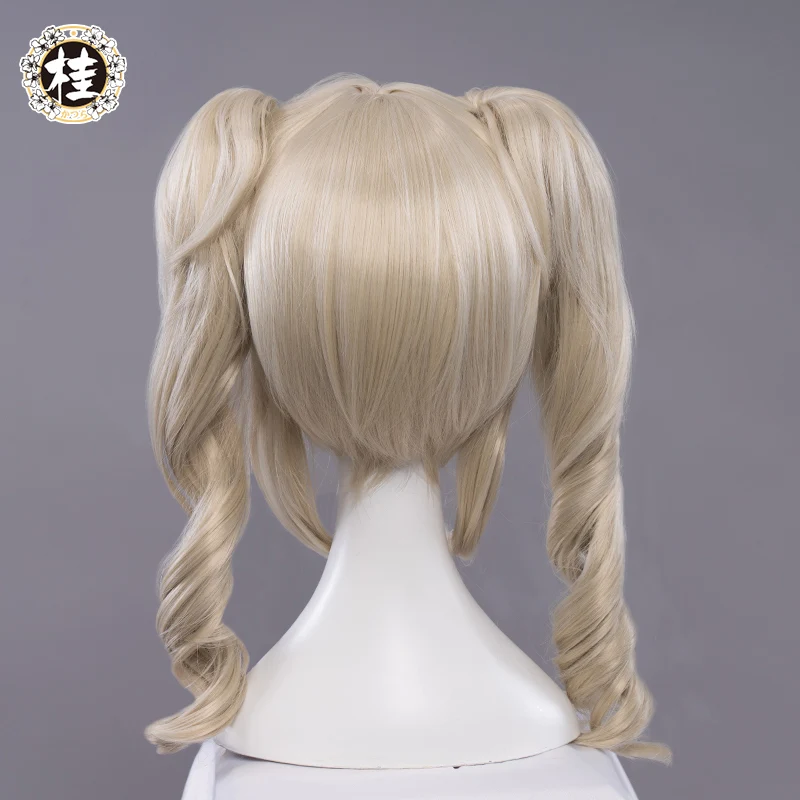 【Pre-sale】Uwowo Game Genshin Impact Barbara Shining Idol Cosplay Wig Deaconess 40cm Linen Twin tail Hair - Image 3