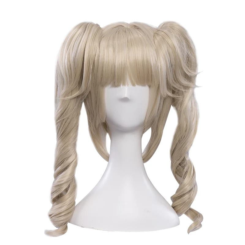 【Pre-sale】Uwowo Game Genshin Impact Barbara Shining Idol Cosplay Wig Deaconess 40cm Linen Twin tail Hair - Image 5