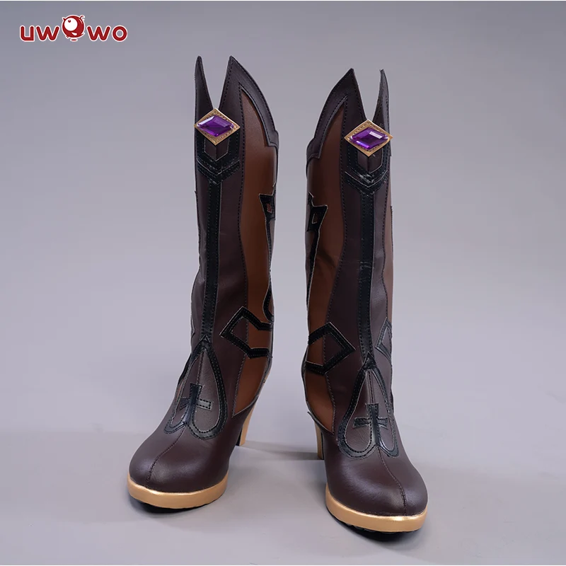 Uwowo Game Genshin Impact Cosplay Fischl Prinzessin der Verurteilung Cosplay Shoes - Image 3