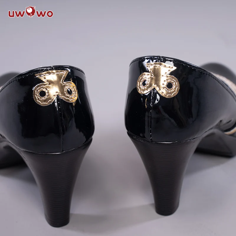 Uwowo Game Genshin Impact Cosplay Lisa Witch of Purple Rose The Librarian Cosplay Shoes - Image 3