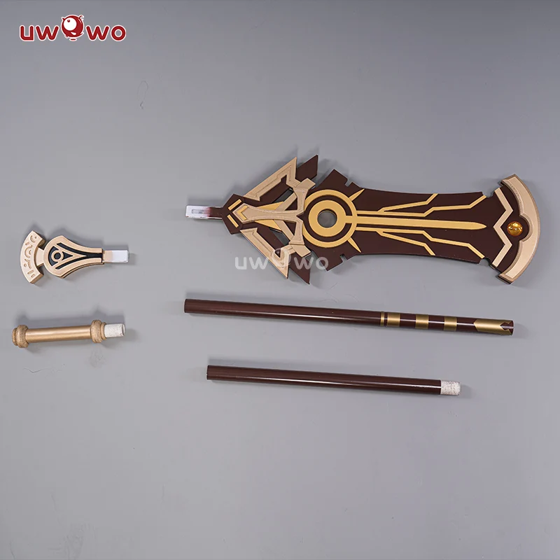 Uwowo Game Genshin Impact Cosplay Props Polearm Cyno Weapon Detachable Staff Of The Scarlet Sands - Image 2