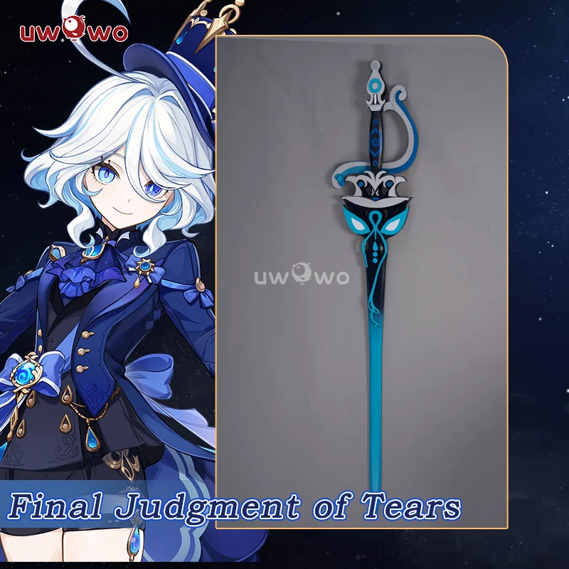 Uwowo Game Genshin Impact Cosplay Props Furina Weapon Spenlder Of Tranquil Waters Final Judgment of Tears - Image 2
