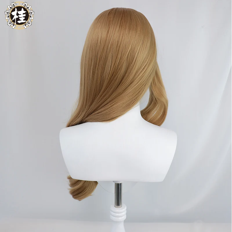 【Pre-sale】Uwowo Game Genshin Impact Lisa Witch of Purple Rose Cosplay Wig The Librarian 70cm Brown Long Wavy Hair - Image 5