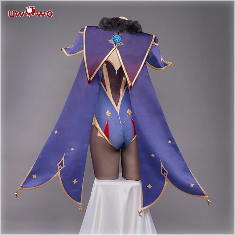 S-3XL Uwowo Game Genshin Impact Plus Size Cosplay Mona Megistus Astral Reflection Costume Cute Enigmatic Astrologer Bodysuit - Image 5
