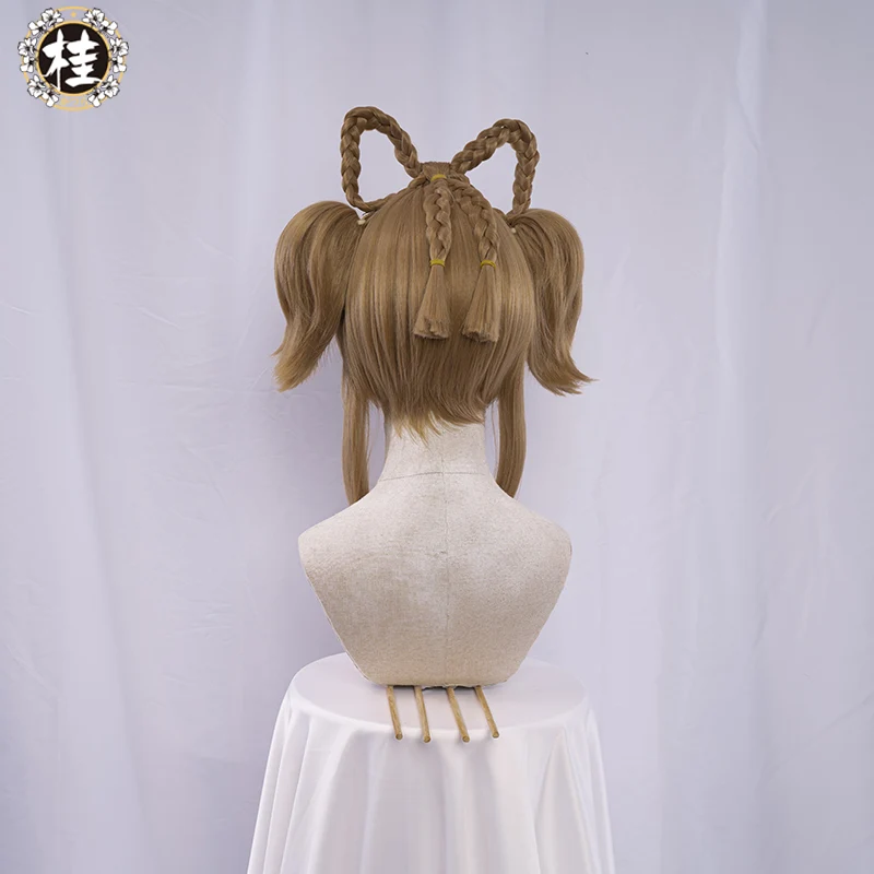 【pre-sale】Uwowo Game Genshin Impact Yaoyao Cosplay Wig 25cm Brown Short Hair - Image 4