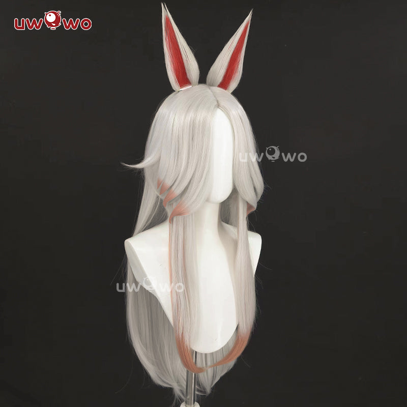 Uwowo Game Immortalized Fox Cosplay Long Light Brown Hair With Ears - Image 2